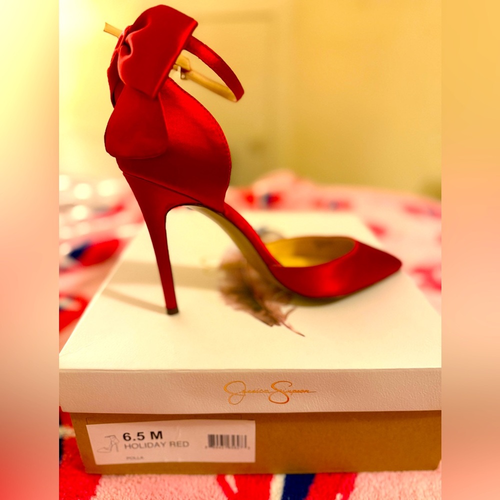 Jessica Simpson Holiday Red Heels